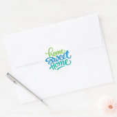 HAND LETTERED ZUHAUSE SWEET ZUHAUSE | HAUSHALTSBEW RUNDER AUFKLEBER (Umschlag)
