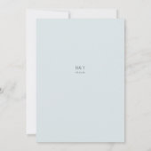 Hand Lettering Photo Wedding Einladung (Rückseite)