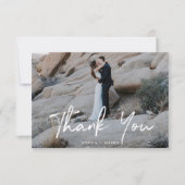 Hand Lettering Wedding Dankeschön Card Einladung (Vorderseite)