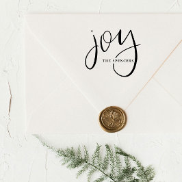 Hand Letters Joy Individuelle Name Gummistempel