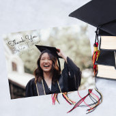 Hand Letting Abschluss Vielen Dank Postkarte