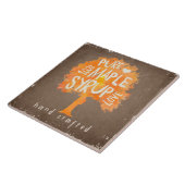 Hand machte reiner Ahornbaum-Sirup-dekorative Fliese (Seite)