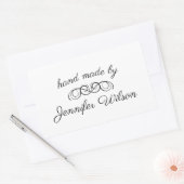 Hand Made | Personalisierter Aufkleber (Umschlag)