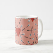 Hand made seamless pattern with flat illustrations kaffeetasse (VorderseiteRechts)