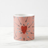 Hand made seamless pattern with flat illustrations kaffeetasse (Mittel)