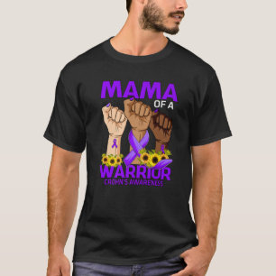 Hand Mama eines Kriegers Crohn's Bewusstsein T-Shirt
