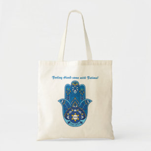 Hand-Mantel-Hamsa-Tasche - benutzerdefinierter Tex Tragetasche