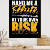 Hand Me Flöten Poster (Küche)