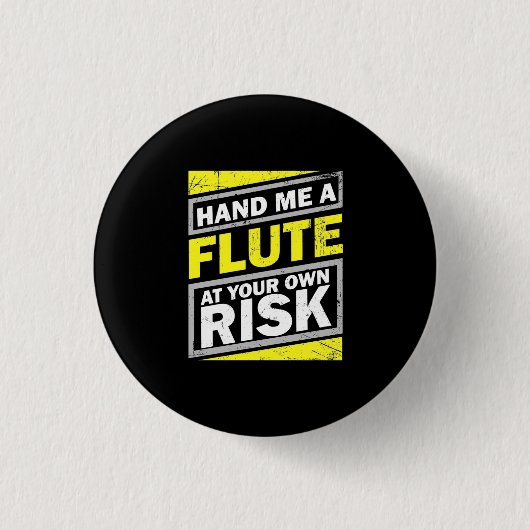 Hand mir eine Flute Button (Vorderseite)