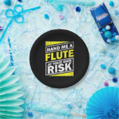 Hand mir eine Flute Pappteller (Party)