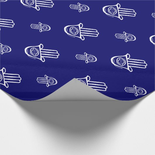Hand Miriam (Hamsa) der Geschenk-Verpackung Geschenkpapier (Ecke)