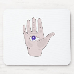 Hand mit Auge Mousepad