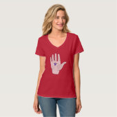 Hand mit Auge T-Shirt (Vorderseite Vollansicht)