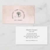 Hand mit Baum Visitenkarte (Vorne/Hinten)