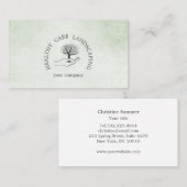 Hand mit Baum Visitenkarte (Vorne/Hinten)