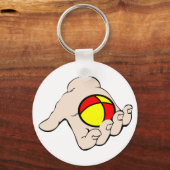 Hand mit dem Juggling-Ball-Schlüsselanhänger Schlüsselanhänger (Vorderseite)