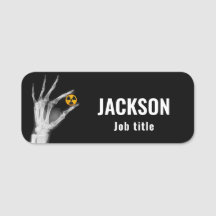 Hand mit einem Radiationssymbol