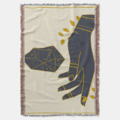 Hand mit Heilkristall Decke (Vorderseite Vertikal)