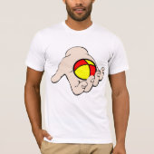 Hand mit Juggling-Ball-Mens-T - Shirt (Vorderseite)