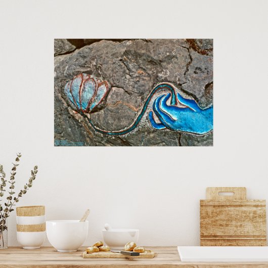 Hand mit Lotus/Poster Poster (Küche)