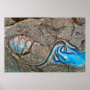 Hand mit Lotus/Poster Poster