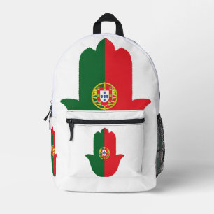 HAND mit portugiesischer Flagge Bedruckter Rucksack
