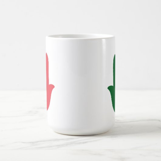 HAND mit portugiesischer Flagge Kaffeetasse (Mittel)