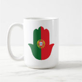 HAND mit portugiesischer Flagge Kaffeetasse (Links)