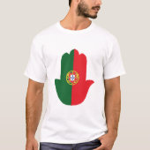 HAND mit portugiesischer Flagge T-Shirt (Vorderseite)