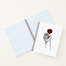 Hand mit Rose Minimal Art – Elegante Florale Freud