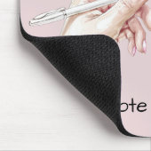 Hand mit Stift: Notiz an mich selbst Mousepad (Ecke)