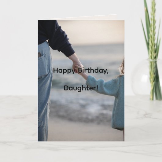 HAND n HAND DAUGHTER BIRTHDAY CARD Karte (Vorderseite)