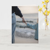 HAND n HAND DAUGHTER BIRTHDAY CARD Karte (Gelbe Blume)