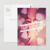 Hand nehmen postkarte (Vorne/Hinten)