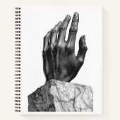 Hand of Creator - Marble Art Notebook Notizblock (Vorderseite)
