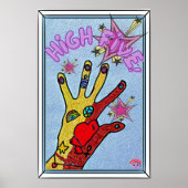 'Hand of Friendship - High 5' Kids Poster (Vorne)