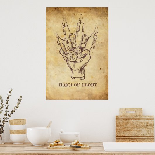 "Hand of Glory" Poster (Küche)