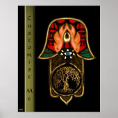 Hand of Hamsa feat: Tree of Life Poster (Vorne)