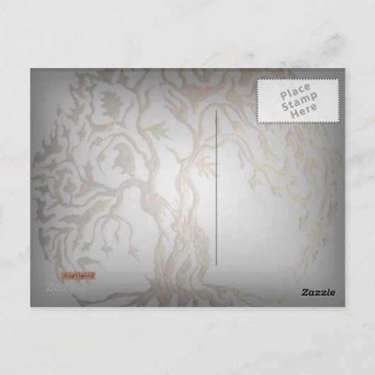 Hand of Hamsa feat: Tree of Life Postkarte (Rückseite)