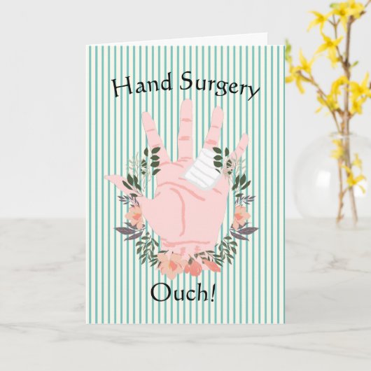 Hand-Operation mit Hand Karte (Gelbe Blume)