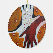 Hand-Ornament Keramik Ornament (Links)