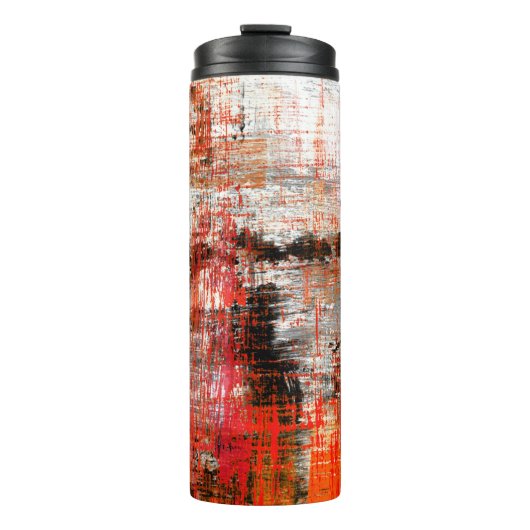 hand painted abstract backgroundabstract,art,oil, thermosbecher (Vorderseite)