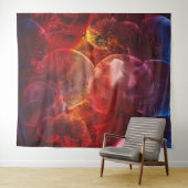 Hand Painted Abstract Fantasy Painting Wandteppich (Beispiel (Horizontal))