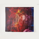 Hand Painted Abstract Fantasy Painting Wandteppich (Vorderseite (Horizontal))