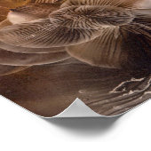 Hand Painted Abstract Glow in Earth Tones Poster (Ecke)