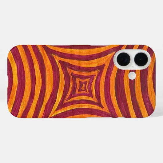 Hand-Painted Abstract Pattern Smartphone Case (Rückseite (Horizontal))