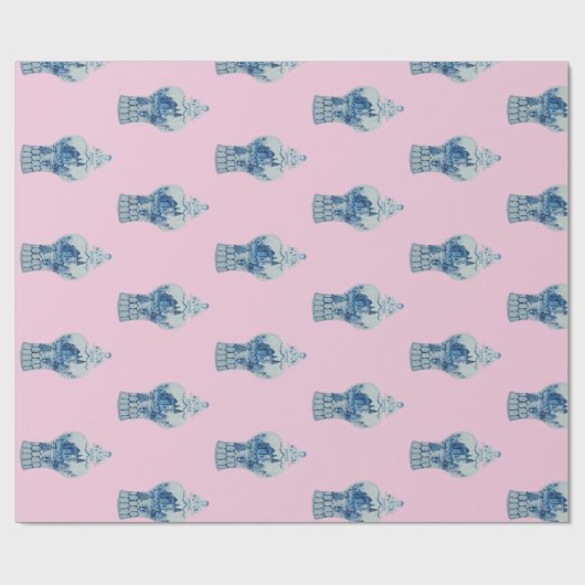 Hand Painted Blue and White Ginger Jar Geschenkpapier (Flach)