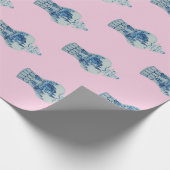 Hand Painted Blue and White Ginger Jar Geschenkpapier (Ecke)