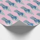 Hand Painted Blue and White Ginger Jar Geschenkpapier (Ecke)