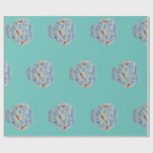 Hand Painted Blue and White Ginger Jar Geschenkpapier (Flach)